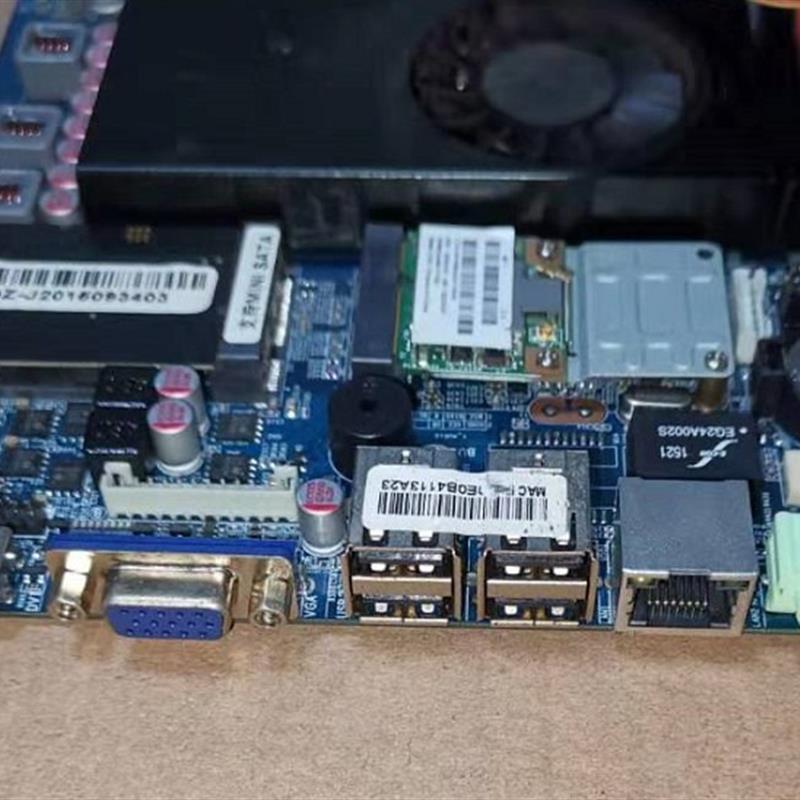 ITX-1037T-2C 2U2C 1037U工控机 POS机 下载机 广告机 17*17 超薄