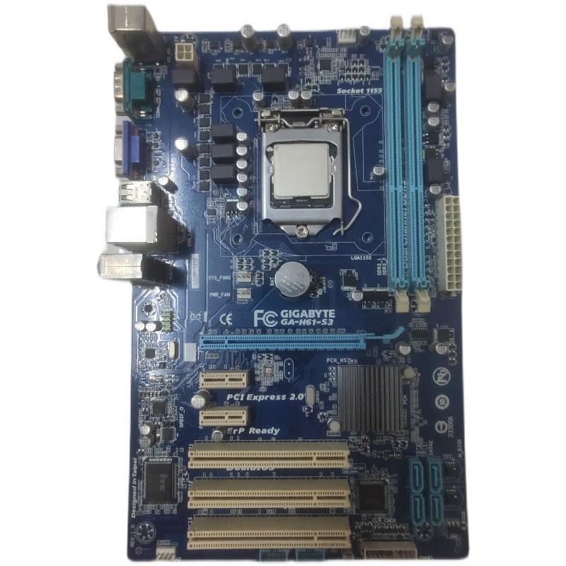 技嘉H61主板GA-H61-S3大板1155针
