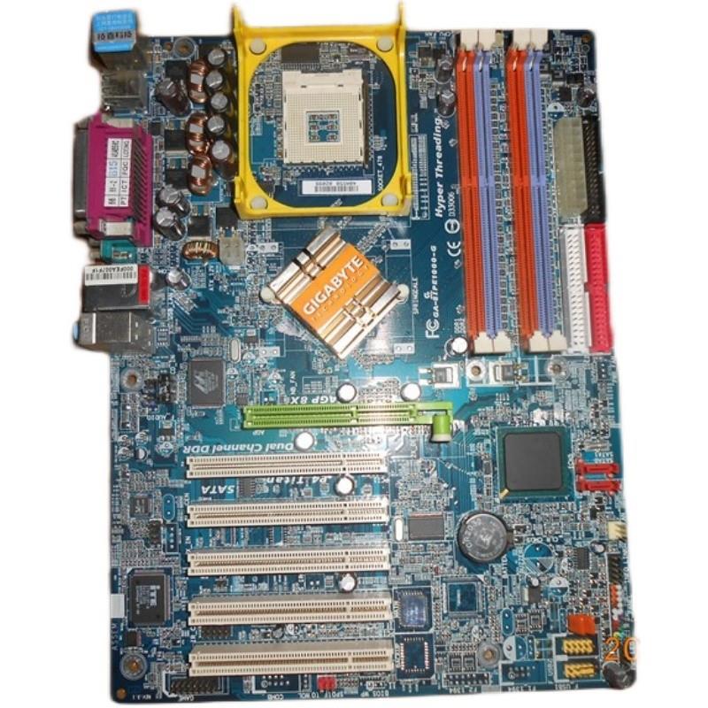 技嘉865PE主板GA-8IPE1000-G主板4条内存槽5个PCI槽成色新很稳定