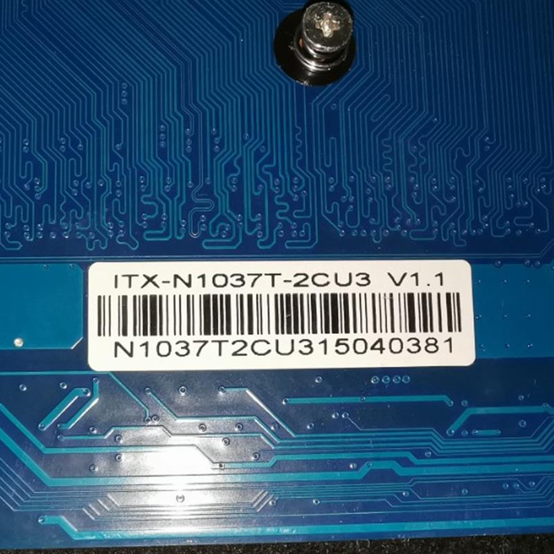 超薄MINI 1037U嵌入式ITX-N1037T-2CU3 12V 千兆USB3.0主板 MSATA