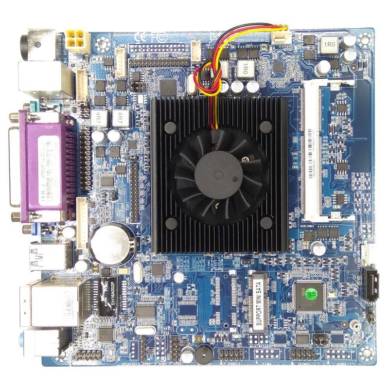 收银机主板一体机主板L4针供电ITX-J1900-2CLV主板支持LVDS双屏