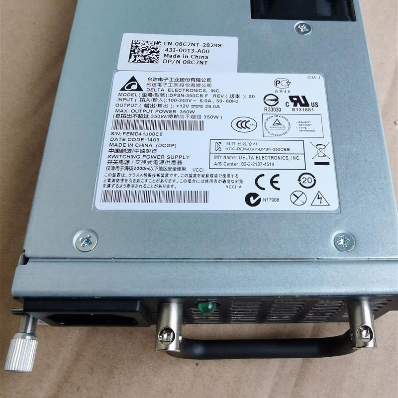全新 DELL 350W Force10 S4810电源DPSN-350CB F 8C7NT台达电源