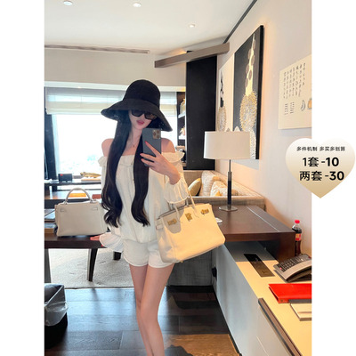 POET WONG【美人玉骨】自带美女氛围感 一字肩串珠套装定制花色夏