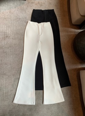 POET WONG【腿长Mvp!】封神微喇裤 加厚天丝羊毛混纺垂垂瘦瘦长裤