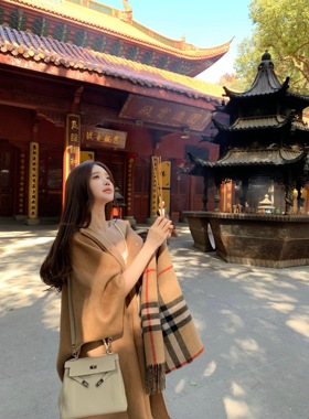 POET WONG【昭昭如念】新年斗篷 高品质M*axm双面骆驼绒羊毛大衣