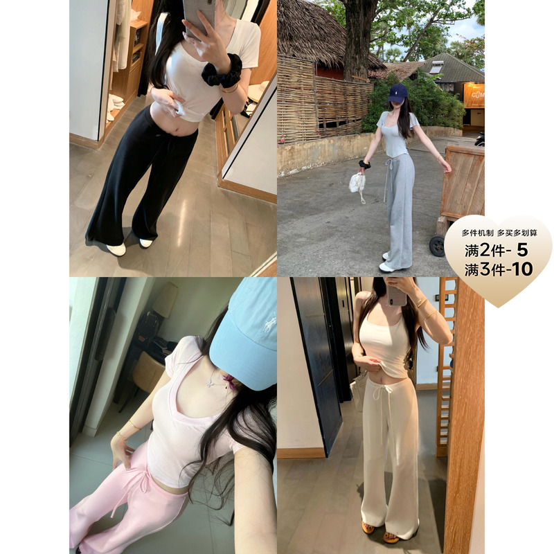 POET WONG【巨巨巨好穿!!】多件优惠 版型巨好小直筒微喇显瘦裤子