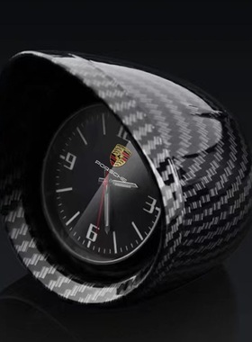 保时捷车载时钟中控装饰品帕拉梅拉718卡宴911玛卡macn电子表摆件