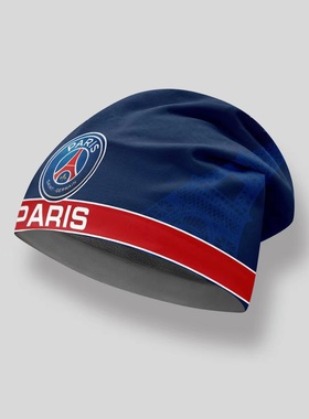 大巴黎圣日耳曼足球队训练帽子防寒保暖冬季抓绒头套欧冠PSG周边
