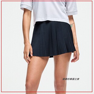 韩国代购lululemon Varsity高腰带内衬半身3寸百褶网球裙LW8AJYS