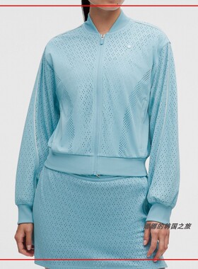 韩国代购lululemon Ace Advantage 针织网眼网球夹克外套LW3KEES