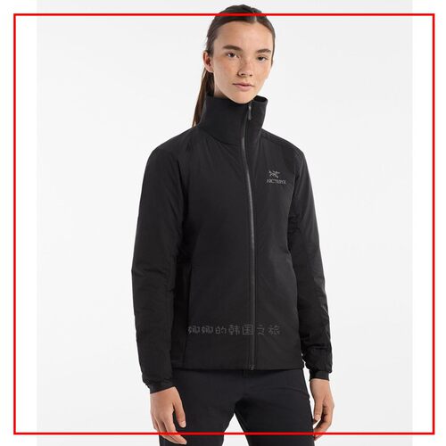 代购Arcteryx始祖鸟 Atom Jacket 纯色高领拉链户外棉服女款30091