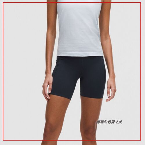 韩国代购lululemon Fast and Free女士紧身短裤6