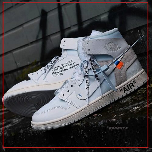 韩国代购Air Jordan 1xOff-White AJ1 VAA 复古篮球鞋AA3834-100