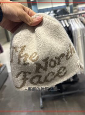 韩国代购北面THENORTHFACE 大logo针织毛线帽冷帽男女同款NE3BS52
