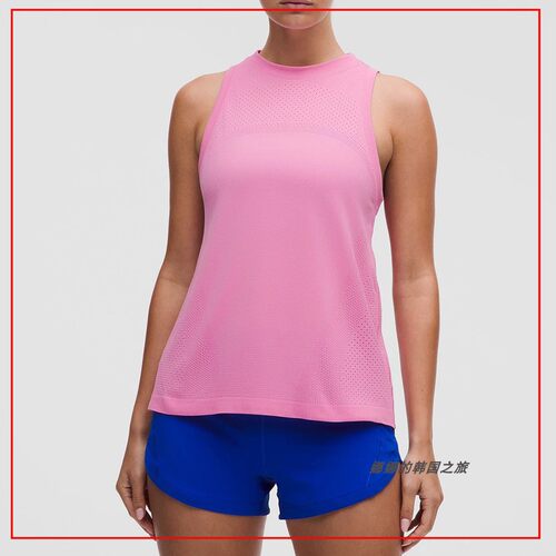 韩国代购lululemon Swiftly Relaxed女士宽松运动透气背心LW1GAIS