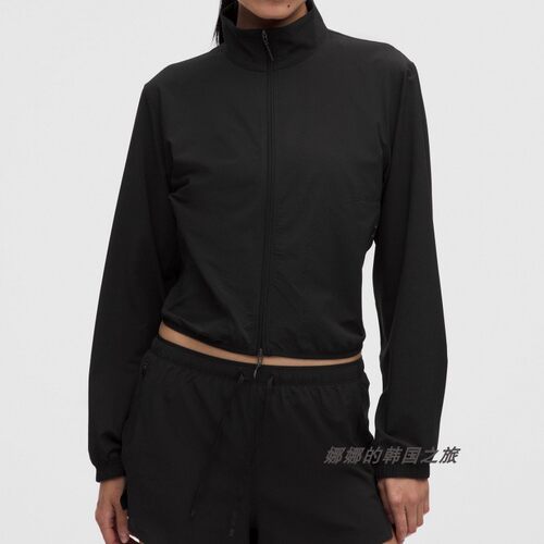 韩国代购lululemon 女士纹理网眼跑步夹克轻薄防晒衣LW3KGLS