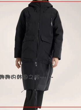 韩国代购ARC'TERYX始祖鸟 女士LIATRIS羽绒派克大衣长羽绒服X7133