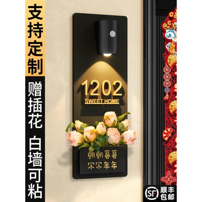 门牌号高级感轻奢创意