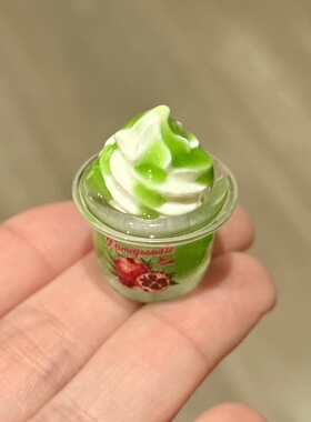 【仿真圣代系列】淋酱冰淇淋圣代 diy甜品杯微缩食玩娃屋摆件