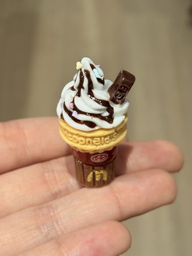 【仿真甜点系列】迷你可爱麦旋风冰淇淋造型树脂摆件创意桌面装饰