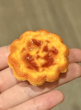 【巨无霸花式蛋挞系列】可爱大蛋挞造型树脂摆件创意桌面装饰