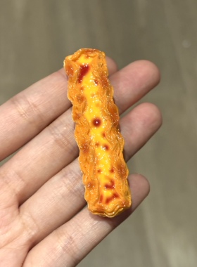【微缩甜品系列】卡通新款爆火超长蛋挞微缩食玩树脂娃屋模型摆件