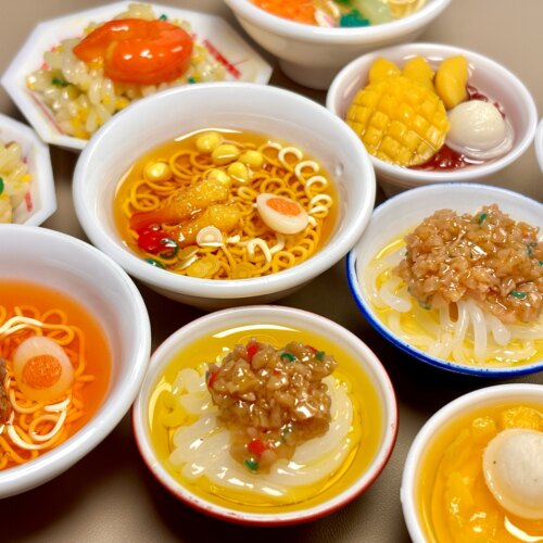 【仿真甜品小碗菜系列】5cm仿真食玩面包吐司diy微缩摆件冰箱贴