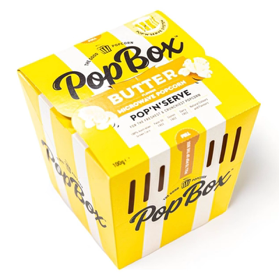 澳洲代购直邮Pop Box Mirowave Popcorn微波炉电影院爆米花 100g