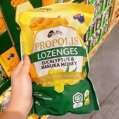 澳洲真麦卢卡蜂蜜黑蜂胶润喉糖