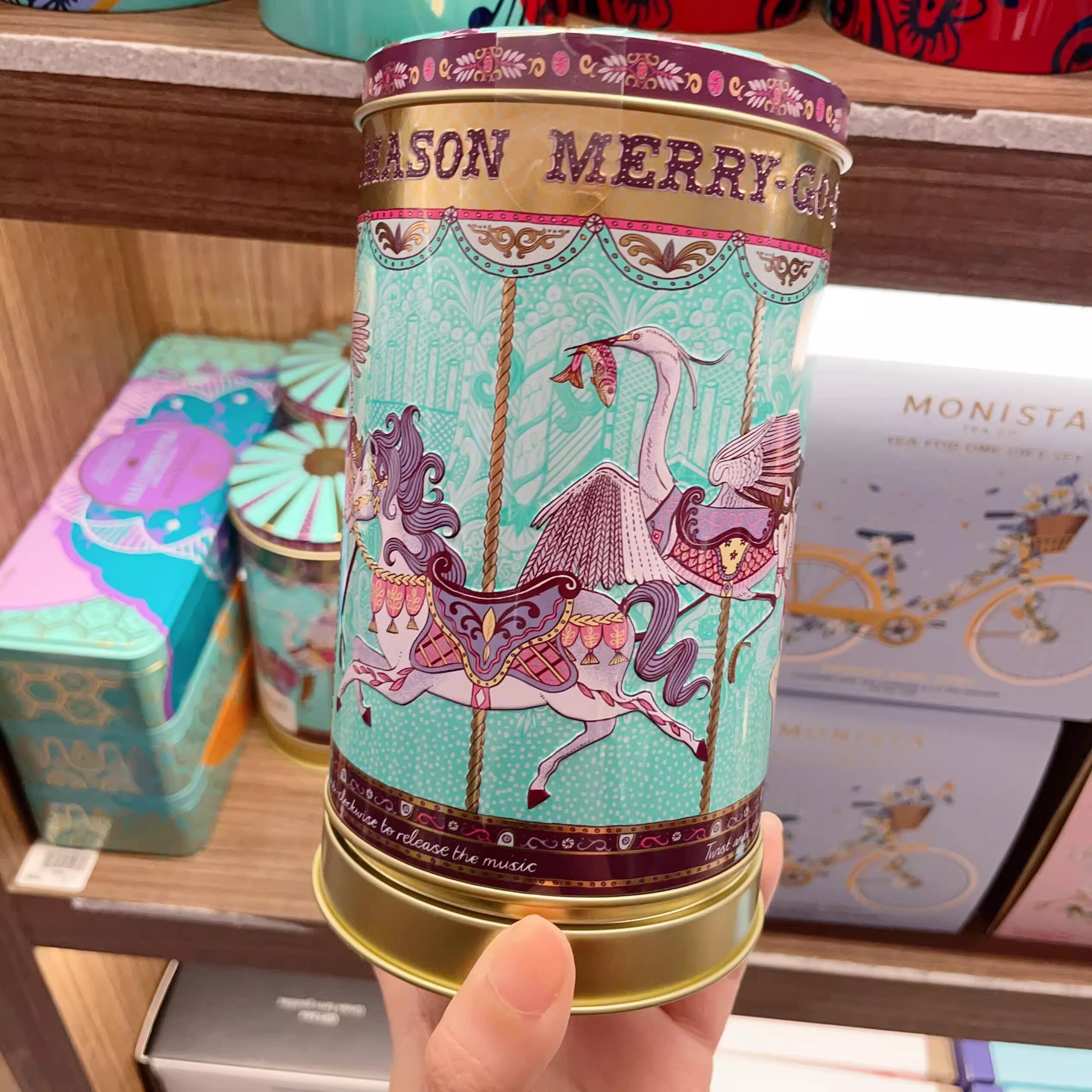 澳洲直邮 FORTNUM MASON 伊丽莎白女王御用曲奇饼干礼盒罐 音乐盒