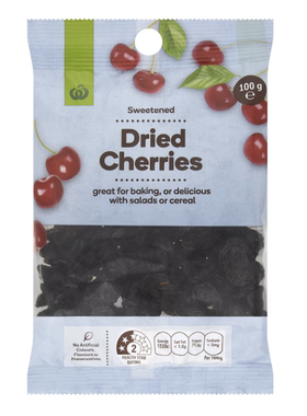 澳洲代购直邮woolworths 超市自营 优质果干蓝莓干樱桃干杏干100g