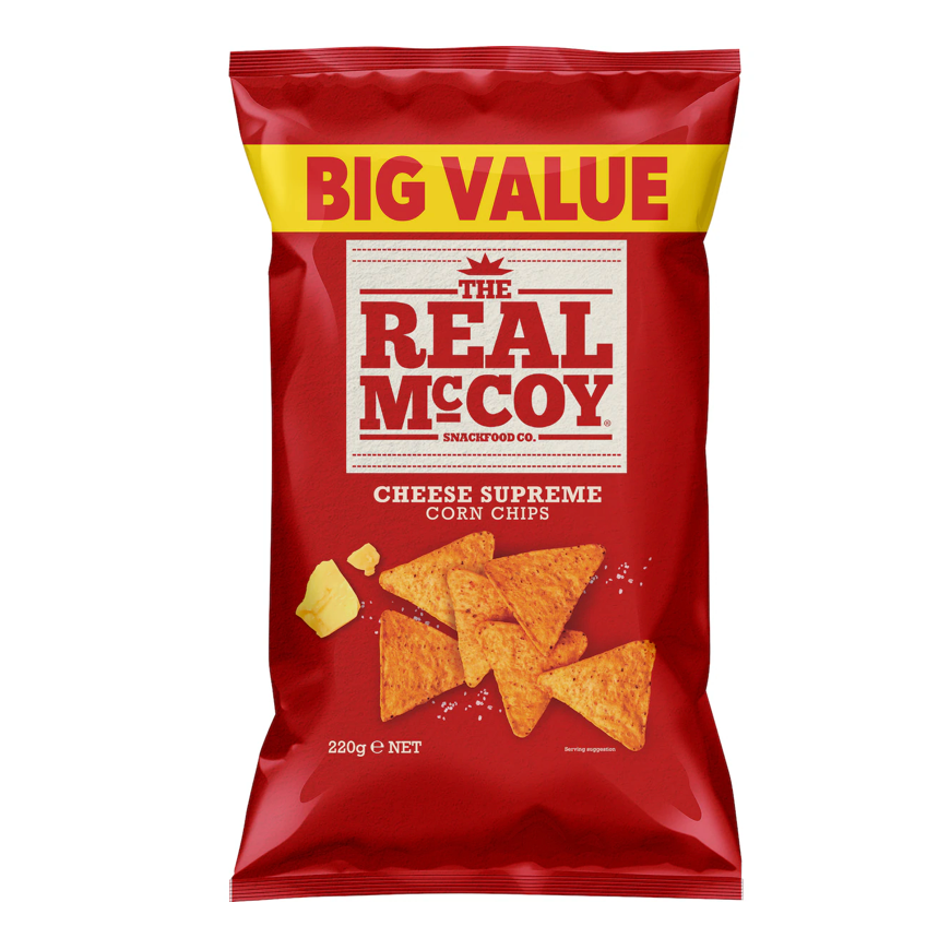 澳洲代购直邮The Real Mccoy 100%澳洲本土玉米制作玉米片 220g