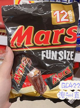 澳洲代购直邮Snickers花生夹心布朗尼士力架巧克力 12小条装 192g