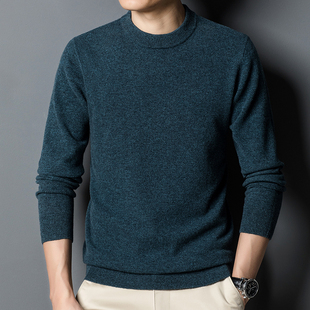 Cashmere Sweater Solid Men Pullover Knitted Warm Casual Wool