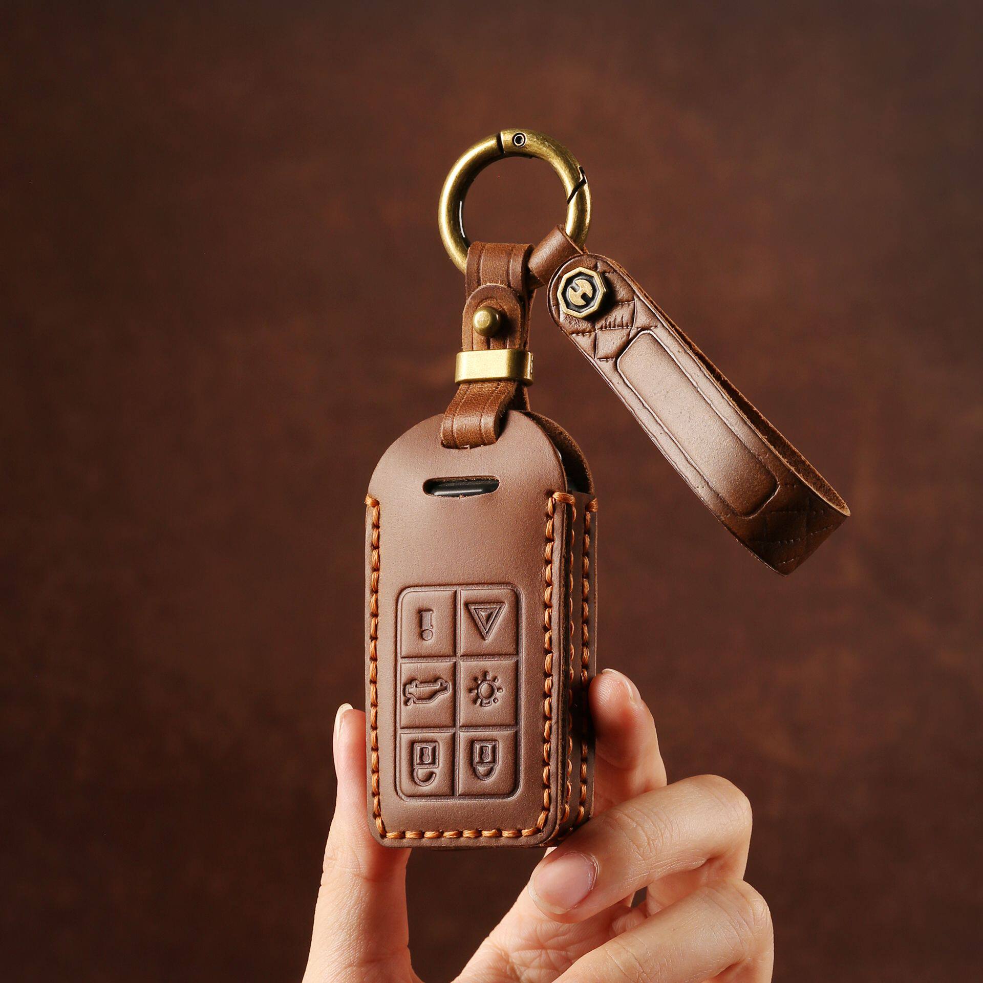 适用老款沃尔沃XC60钥匙套XC90专用一键启动S60/S90车钥匙包壳扣