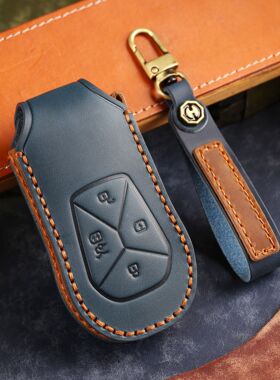 适用于新款小鹏P7钥匙套高档真皮G7/G6/G9/P7i小鹏P5车钥匙包壳扣