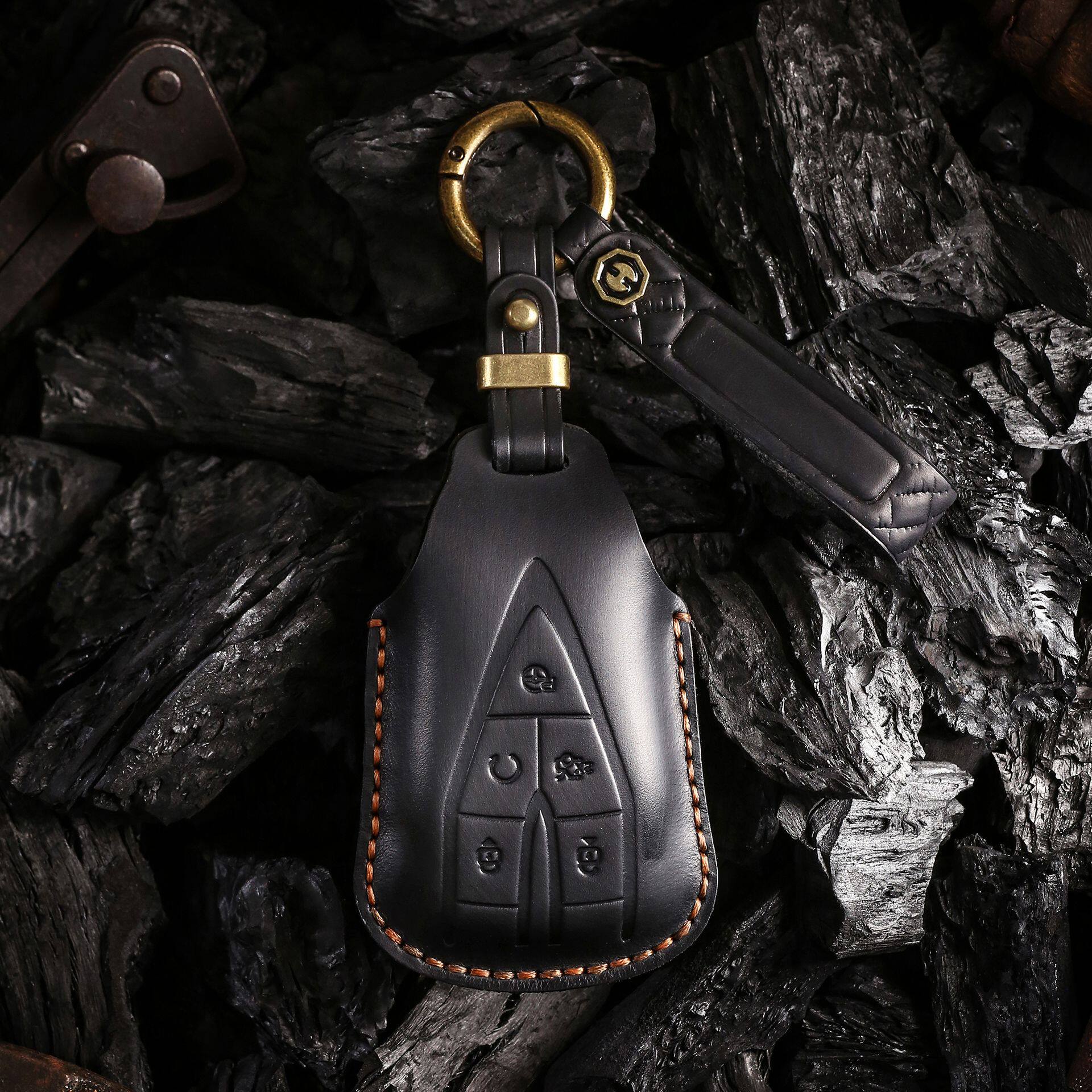 真皮钥匙套适用于长安钥匙套CS75plus欧尚X7逸动CS35汽车钥匙包扣