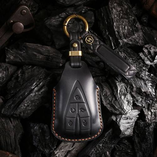 真皮钥匙套适用于长安钥匙套CS75plus欧尚X7逸动CS35汽车钥匙包扣