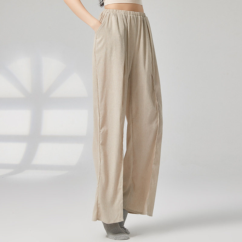 现代舞裤练功服古典舞蹈服装女直筒拖地阔腿裤中国舞专业训练服装