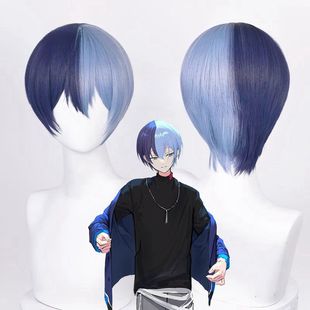 世界计划pjsk青柳冬弥cos角色同款假发年轻潮流短款双色还原游戏