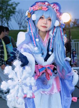 VOCALOIDcos服2025miku雪初音cosplay女装lolita冬季套装