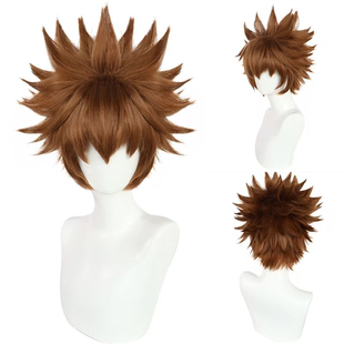 家庭教师HITMAN REBORN 泽田纲吉 30厘米棕色短发 cos假发