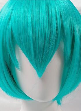 恋爱战争男cos假发 万用 混绿色cos假发mikuo 反翘男假毛