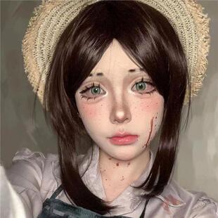 新款第五人格同款园丁cos假发兰闺惊梦长鬓角无需修剪真头皮WIG