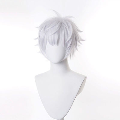 动漫假发 五条悟 白色COS咒术回战 自然透气高温丝COSplay 男短发
