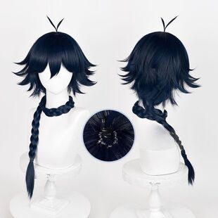 狐妖小红娘白月初cos假发 加长麻花辫呆毛反翘高温丝真头皮顶