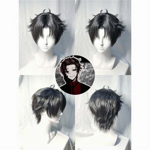 头七怪谈 朱耀星cos假发 小朱老板万用中分假发真头皮顶cosplay