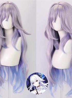 原神丝柯克cosplaycos假发特调渐变色挑染真头皮