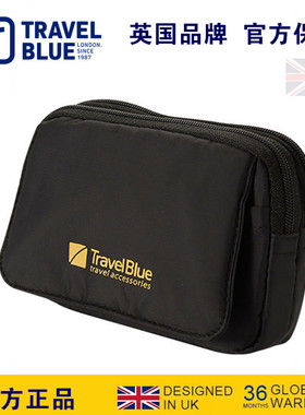 Travel Blue/蓝旅穿皮带男多功能小包钱包户外旅行防盗证件包腰包