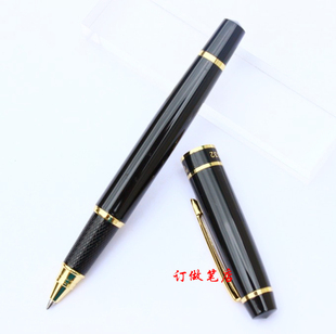 包邮 正品英雄7032纯黑丽雅宝珠笔，商务办公礼品签字水笔